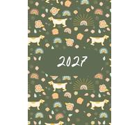 Dog 2027 A5 Family Diary With Week To Page: Cute Weekly Organiser For Business or Home