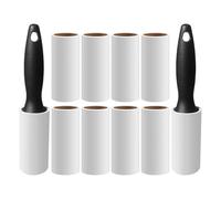 Dog Hair Remover - 600 Sheets Lint Roller Pack | Sticky Paper Pet Hair Removal Catcher, 10 Rolls & 2 Handles Cleaning Tool Set For Clothes Car Seat Floor Rug Carpet Furniture Couch Bedding