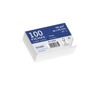 Dohe 30365 - pack de 100 fichas lisas de cartulina blanca, 180 g, nº