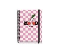Dohe 52036 Agenda Escolar 2025-2026 Tapa Cartón Forrado Semana Vista A5 Prime Cherry Rosa con Goma Elástica