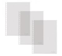 Dohe 90585 - Pack de 100 fundas multitaladro, A4, Cristal
