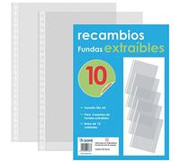 DOHE 91363 - Recambio de 10 fundas, carpeta de fundas, extraíble