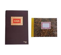 Dohe 9909 - Libro de contabilidad, caja, folio natural + Cuaderno cartoné, cuentas corrientes, cuarto apaisado