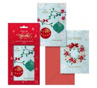 Dohe adviento pack de 8 tarjetas de felicitacion navideña con sobre -