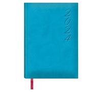 Dohe - Agenda 2024 - Día Página - Tamaño: 15x21 cm (A5) - 336 páginas - Encuadernación cosida - Tapa dura - Color Azul Turquesa - Modelo Brasilia