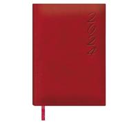 Dohe - Agenda 2024 - Día Página - Tamaño: 15x21 cm (A5) - 336 páginas - Encuadernación cosida - Tapa dura - Color Rojo - Modelo Brasilia