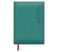 Dohe - Agenda 2024 - Día Página - Tamaño: 15x21 cm (A5) - 336 páginas - Encuadernación cosida - Tapa dura - Color Verde - Modelo Brasilia