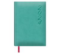 Dohe - Agenda 2024 - Día Página - Tamaño: 15x21 cm (A5) - 336 páginas - Encuadernación cosida - Tapa dura - Color Verde Menta - Modelo Brasilia