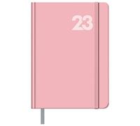 Dohe - Agenda 2024 - Día Página - Tamaño Mediano: 14x20 cm - 336 páginas - Encuadernación cosida - Tapa dura - Color Rosa - Modelo Capri