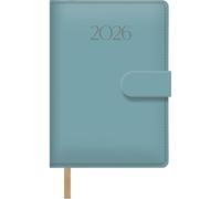 Dohe - Agenda 2026 - Día Página, Tamaño 12,5x18 cm, Tapa Suave de Polipiel, Cierre de Imán con Solapa, Marcapáginas, 12 Meses Enero a Diciembre, Planificador Anual en Español - Pretty Verde