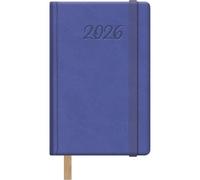 Dohe - Agenda 2026 - Semana Vista, Tamaño Bolsillo (8,5x13 cm), Tapa Dura de Polipiel, Cierre de Goma, Marcapáginas, 12 Meses Enero a Diciembre, Planificador Anual en Español - Samba Morado