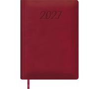 Dohe Agenda 2027 Manaos Burdeos | Día Página, Tamaño Grande 17x24 cm, Organizador Anual en Español, 12 Meses Ene-Dic, Tapa Dura de Polipiel, Marcapáginas