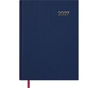 Dohe Agenda 2027 Segovia Azul | Día Página, Tamaño Grande 17x24 cm, Organizador Anual en Español, 12 Meses Enero a Diciembre, Tapa Dura, Marcapáginas de Tela