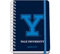 Dohe - Agenda Escolar 2024 2025 - Semana Vista, Tamaño A5 (15x21 cm), Cierre Anillas y Goma, Español e Inglés, 4 Páginas de Pegatinas, Septiembre a Junio, Material Escolar - Yale University Navy