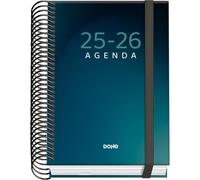 Dohe Agenda escolar 52052 2025-2026 A6 (12x17 cm) Día página tapa cartón forrado con goma Boreal
