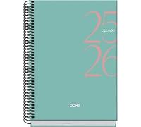 Dohe Agenda Escolar 2025-2026 System Basic 52058 A5 Tapa Cartón Forrado Semana Vista Verde