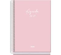 Dohe Agenda Escolar Basic Serenity A5 Espiral Cartón Forrado Rosa 2026-2027