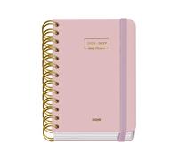 Dohe Agenda escolar 2026-2027 – Septiembre a Junio, Día página, A6 (12x17 cm), Rosa