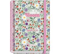 Dohe Agenda Escolar Prime A5 Espiral Sv Cartón Forrado Mod. Bloom Curso 2026-2027