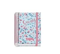 Dohe Agenda Escolar 52051 2025-2026 Tamaño A6 Tapa Cartón Forrado Día Página Prime Blossom
