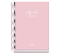 Dohe Agenda Escolar Basic Serenity A5 Espiral Cartón Forrado Rosa 2026-2027