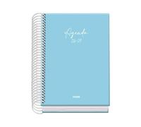 Dohe Agenda Escolar Basic Serenity A6 Espiral Cartón Forrado Azul 2026-2027 Semana Vista