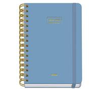 Dohe Agenda Escolar Premium A5 Espiral Doble Cubierta Cartón Forrado Azul 2026-2027