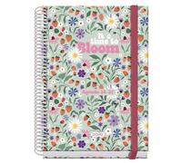 Dohe Agenda Escolar Prime A5 Espiral Sv Cartón Forrado Mod. Bloom Curso 2026-2027