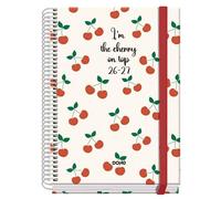 Dohe Agenda Escolar Prime A5 Espiral Sv Cartón Forrado Mod. Cerezas 2026-2027