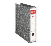 Dohe archiclas archivador de palanca formato folio 287x350x75mm - cubierta carton forrado - lomo ancho con ollao - cantoneras metalicas - color gris jaspeado (20 uds)