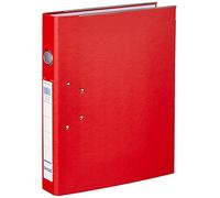 Dohe Archivador Palanca Archicolor Folio Lomo Estrecho Rado Cartón Forrado PP Rojo