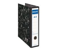 Dohe Archivador Archinovo A4 Lomo ancho Palanca Cantoneras metálicas Negro jaspeado