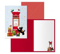 Dohe buzon pack de 6 tarjetas de felicitacion navideña con sobre - ta