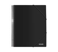 DOHE - Carpeta de 40 fundas P.P. (80 mic) A4 con espiral - Negro