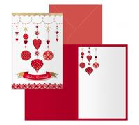 Dohe carrusel pack de 6 tarjetas de felicitacion navideña con sobre -