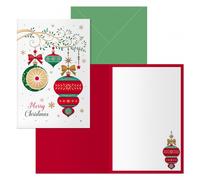 Dohe cascabel pack de 6 tarjetas de felicitacion navideña con sobre -