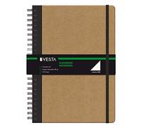 Dohe - Cuaderno A4 Liso Vesta Nature con Anillas (21x29,7 cm) - 96 Páginas de 80 g/m² - Material de oficina