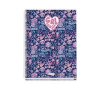 DOHE CUADERNO A4 TAPA FORRADA CUADRO 5 MM GIRL POWER 2026 GIRL POWER 23x30x2 Cms.