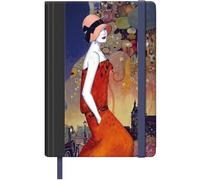 Dohe - Cuaderno A5 - Tamaño 15x21 cm, Interior Blanco Liso, 96 Hojas, Tapa Dura Cosida, Con Marcapáginas y Goma de Cierre, Libreta Bonita Profesional y Universitaria - MODERNIST Charlotte