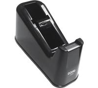 Dohe - Dispensador de Cinta Adhesiva de 19 mm x 33 m - Materiales resistentes, Cuchilla de Corte Fácil, Base Antideslizante - Material de oficina - Negro