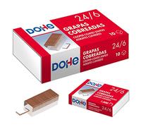 Dohe - Grapas 24/6 Cobreadas (1000 uds.) - Material de oficina