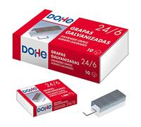 Dohe - Grapas 24/6 Plateadas (1000 uds.) - Material de Oficina