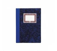 DOHE LIBRO CARTONE RAYADO HORIZONTAL CUARTO NATURAL AZUL PAPELERIA BASICA