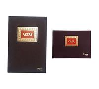 Dohe- Libro de actas, 100 hojas, folio natural (9905) + 9926 Libro de contabilidad, caja, cuarto apaisado