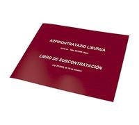Dohe - Libro de subcontratación - Castellano y Euskera - Tamaño A4 apaisado (21x29,7 cm) - 10 hojas numeradas y autocopiativas - Material de oficina