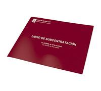 Dohe - Libro de subcontratación - Castellano y Gallego - Tamaño A4 apaisado (21x29,7 cm) - 10 hojas numeradas y autocopiativas - Material de oficina