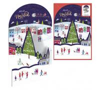 Dohe mañana de navidad pack de 6 tarjetas desplegables de felicitacio