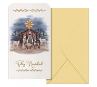 Dohe maria pack de 6 tarjetas/billeteros de felicitacion navideña con
