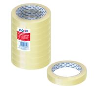 Dohe pack de 8 cintas adhesivas transparente de polipropileno 19mm x 66m