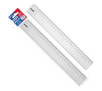 Dohe - Regla 30 cm Transparente - Hecha en Plástico Resistente, Formato Plano, Ergonómica, Material escolar